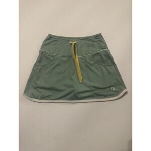 Girls Gingham Tennis Skort Green White Athletic Skirt Shorts S M